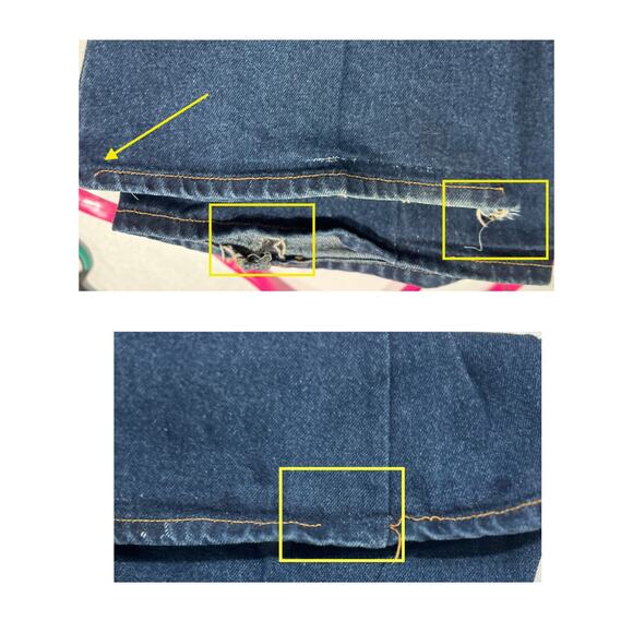 Vintage 90s Watch LA Low Waist Bell Bottom Button Fly Y2K Jeans Size 11/12 - Picture 3 of 3